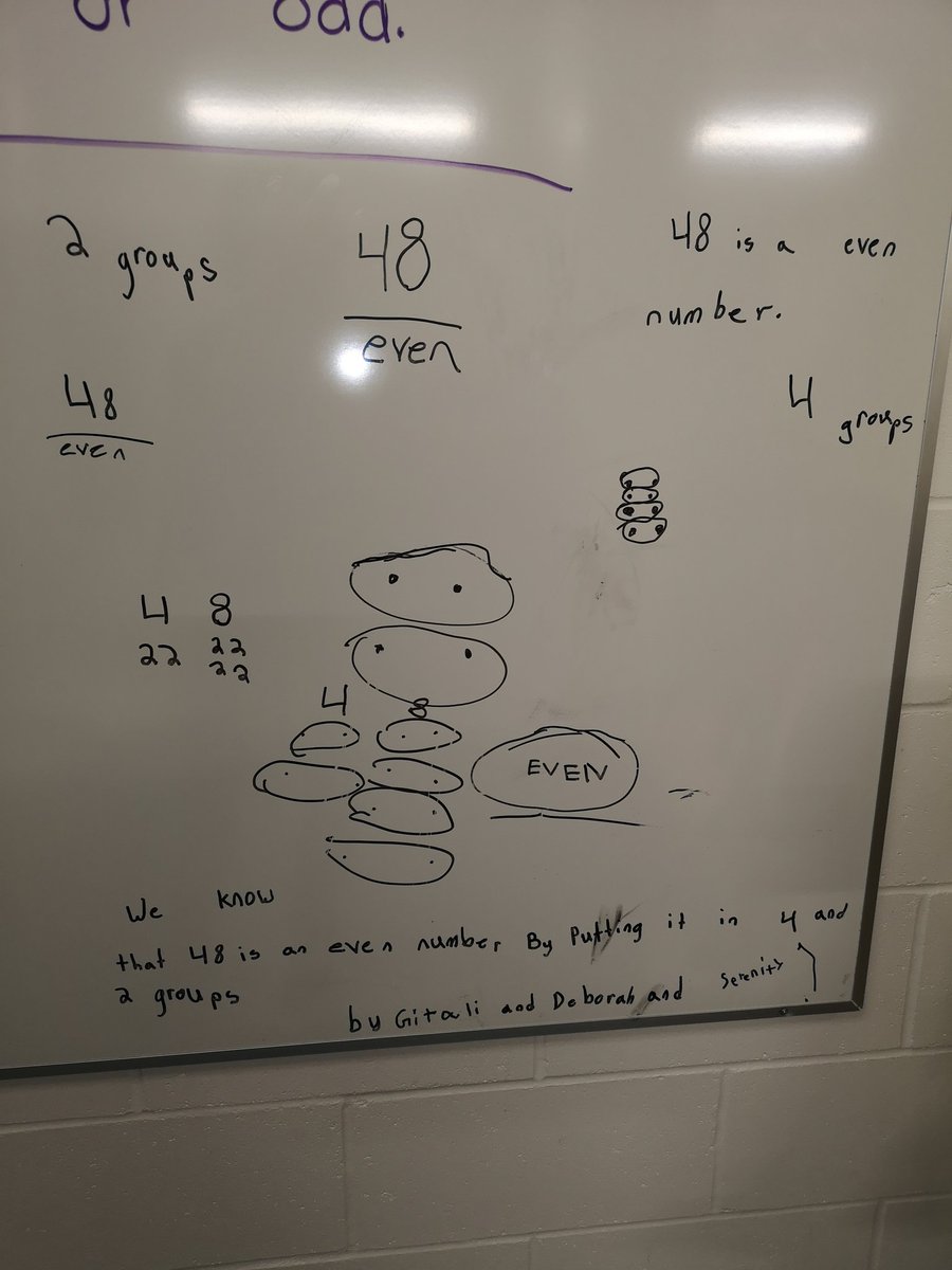 BRSKolleeMontgo's tweet photo. Working through our open ended math problems. These students have such creative problem solving skills! #learningatbrs #grade1 #grade2 https://t.co/vNbixuWsuN