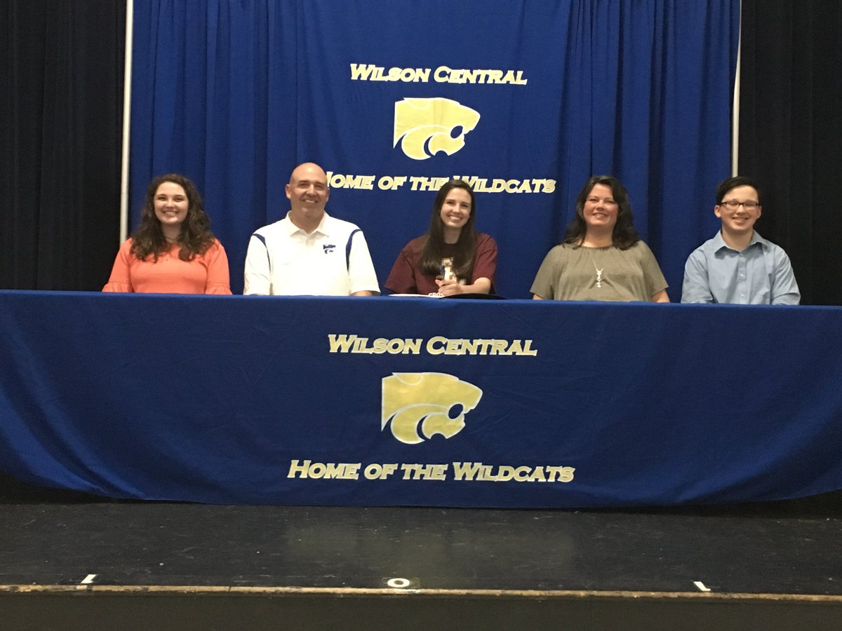 track_wilson's tweet photo. Congratulations to Olivia Lanius on signing her scholarship papers to continue her track and field career at Freed Hardeman University #WildcatBuilt https://t.co/cImtBlCSJs