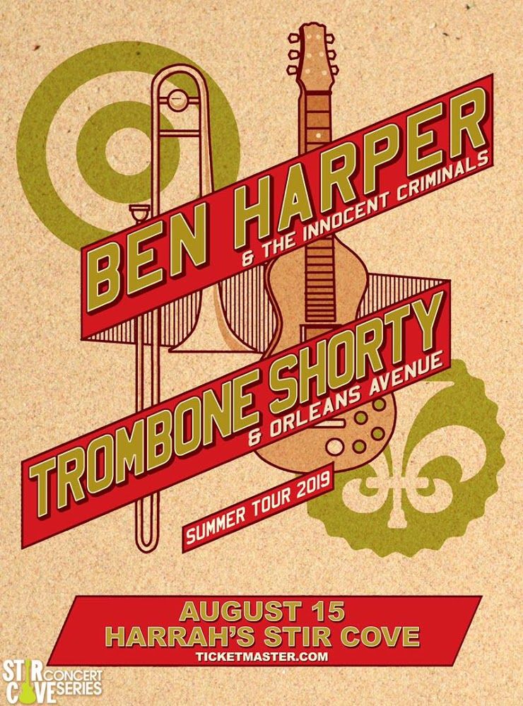stircove's tweet photo. @benharper &amp; @Tromboneshorty 
8/15/19 
#Sweet16 
Enter for your chance to win TWO tix to see BEN HARPER &amp; THE INNOCENT CRIMINALS w/TROMBONE SHORTY 
Enter here: 
1. RT this tweet and tag the artist with hashtag #Sweet16 
2. FILL OUT this form: https://t.co/7uCW7KUBJ7
3. That's it! https://t.co/2ug6Weo2hM