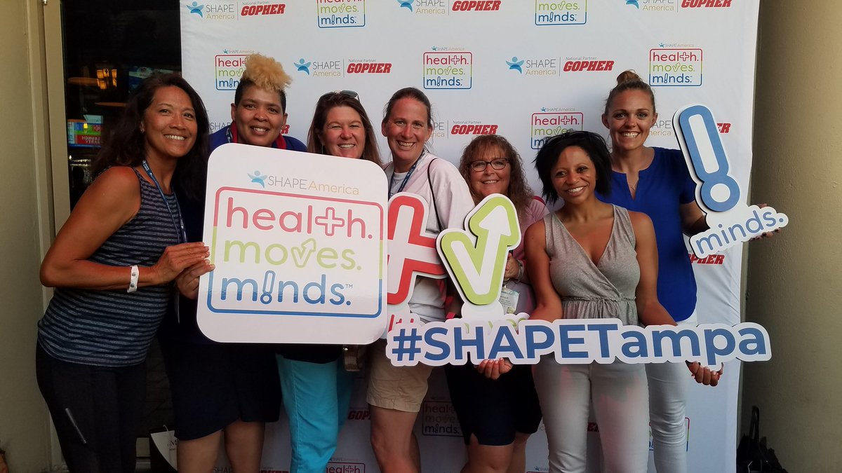 mslindman's tweet photo. Health. Moves. Minds with my old and new friends! @culp_barber @kmccrae13

#SHAPETampa #healthmovesminds https://t.co/6mvydJTTsm