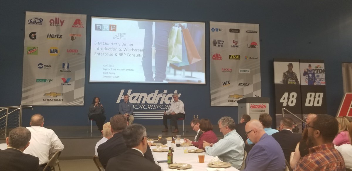 Great <a href="/SIMCharlotteReg/">SIM Charlotte</a> event at the <a href="/TeamHendrick/">Hendrick Motorsports</a> campus! Fantastic discussion on how important technology is in racing.

Thanks for putting this together <a href="/freadj/">Fread Jameson</a>