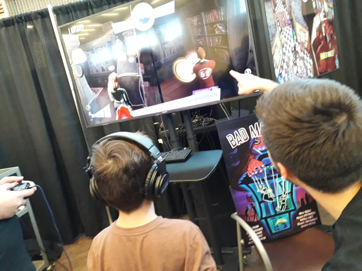 NathanielLantz's tweet image. #BadManors is at #GDLaunch2019 right now! Come play!