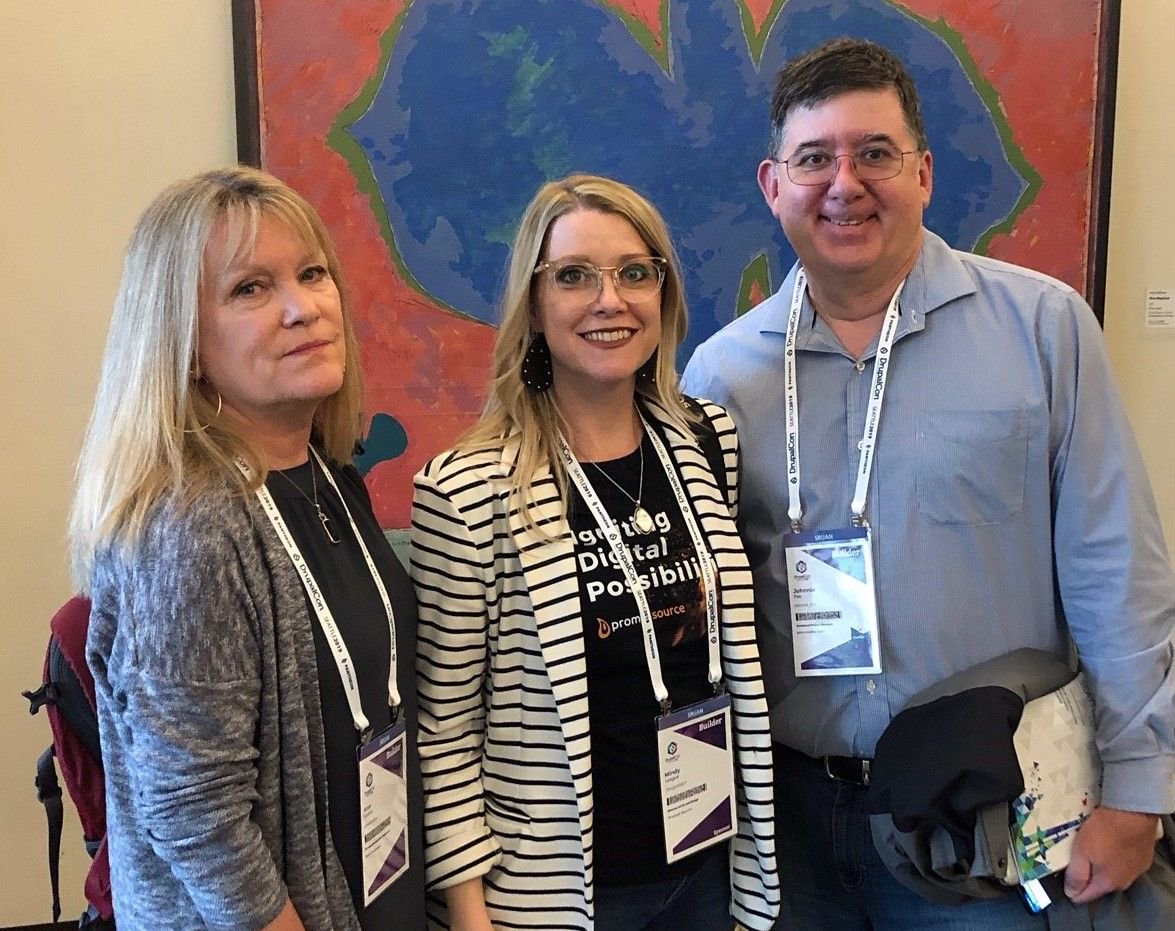 prometsource's tweet photo. Great week at #DrupalCon2019! Sharing what's new reconnecting, contributing, solution-seeking ... @PrometSource loves we being a part of the ever-evolving Drupal Community! #DrupalCon2019 #DrupalCon #PrometSource https://t.co/L3GkJWtyCC