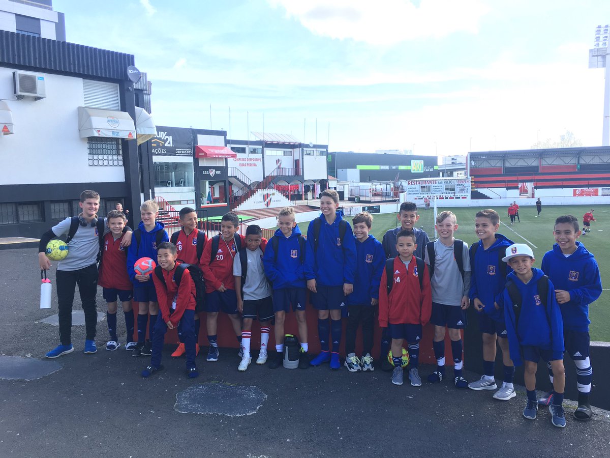 RSLArizona's tweet photo. 08 &amp; 09 boys traveled to Portugal for friendlies, culture, and lifetime experiences.  They first go Lisbon then the Algarve Youth Cup

Portugal Day 1 included training then watching Benfica vs. Eintracht Frankfurt

#StrongerTogether
#2019RSLAZPortugal

https://t.co/T7pQvI91H1 https://t.co/54pCWmEp8b