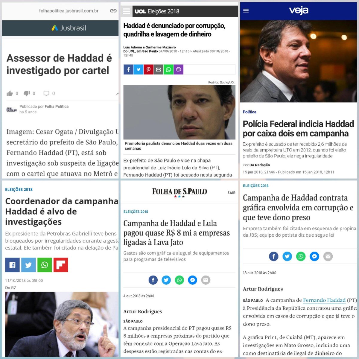 O marmita de corrupto do <a href="/Haddad_Fernando/">Fernando Haddad</a> deveria está preocupado com seus mais de 30 processos do que está querendo lacrar na internet. #ChoraMarmita