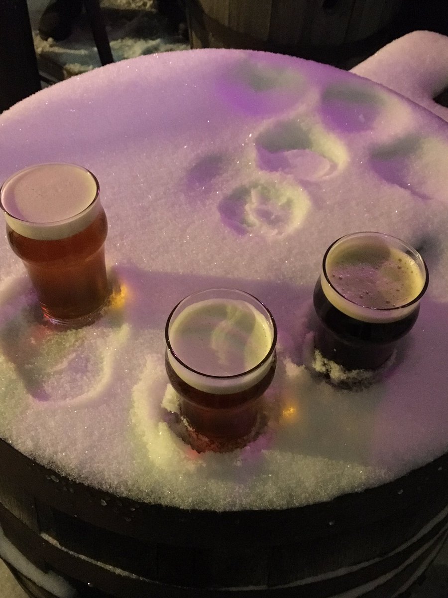 midwatchbrewing's tweet photo. Is beer good enough drink standing around in a snowstorm? If it’s @hogsheadbrewery it is! Great hosts, amazing cask offerings! #CraftBrewersCon @adcap69 @cmsabato https://t.co/hg5p0kUEYI