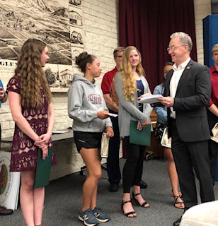 gplffoundation's tweet photo. Library youth volunteers graduating high school and receiving a scholarship from the Friends Foundation – we love being part of this story! But we can’t do it without you. Help us write happy endings to every story. https://t.co/uVk1OPj76s #scholarship #gplff #classof2019 https://t.co/z5l0WlieTf