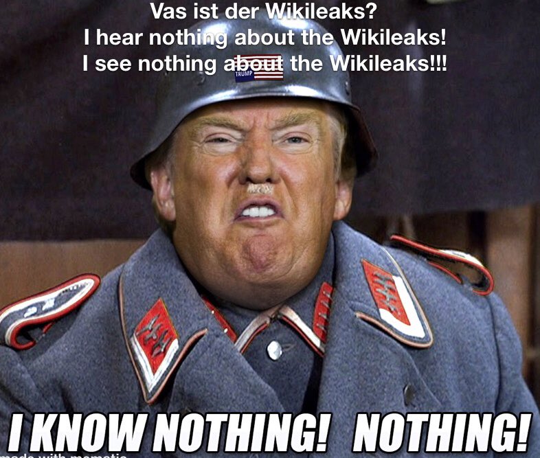 CivilCitizenM's tweet photo. What Wikileaks? Who Wikileaks? Where Wikileaks?
This, from the guy who repeatedly called out for help from...(wait for it)...Wikileaks!
#TrumpLeaks #ImpeachTrump #dontpretendyoudontknow #TrumpLies #wikitrump #TrumpLeaks #trumpwikileaks https://t.co/Z8T1shhsU9