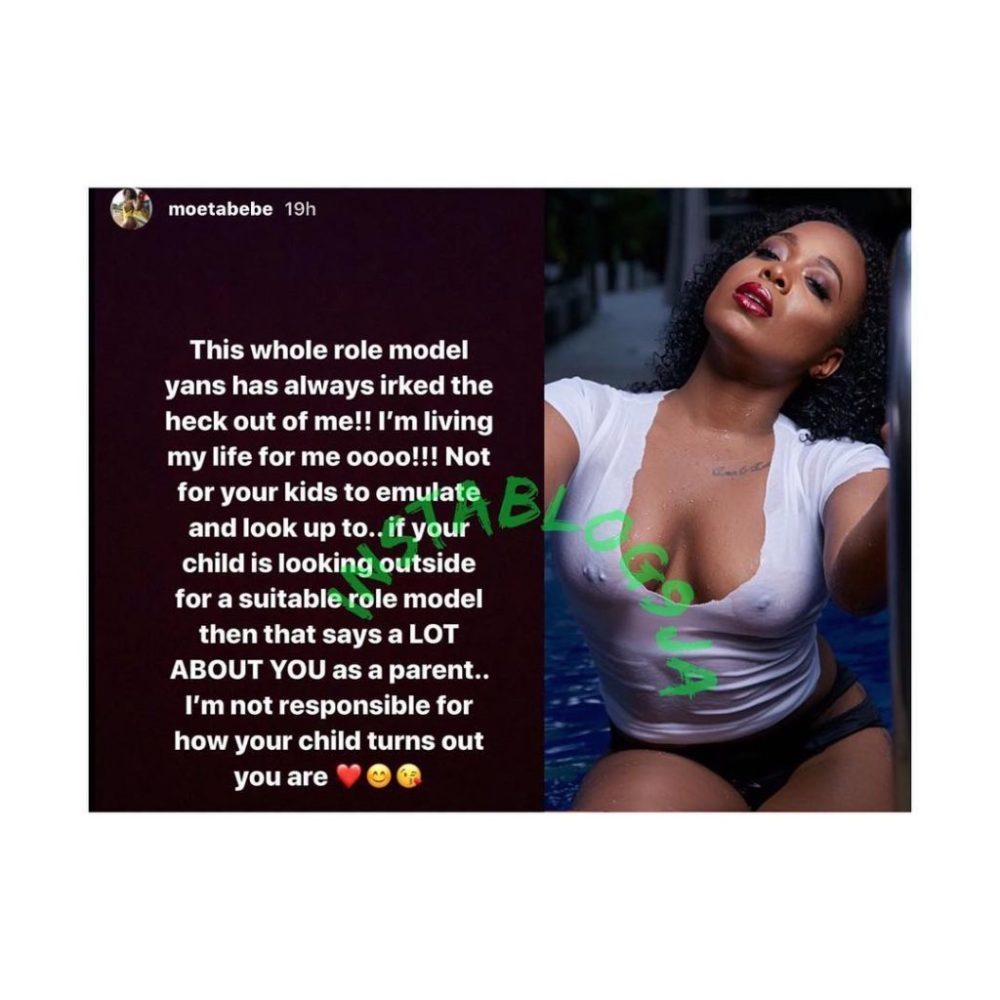 EzyTalkz's tweet image. instablog9ja “I’m not responsible for how your child turns out,” OAP #MoetAbebe, sends parents a friendly reminder ezytalkz.com/instablog9ja-i…