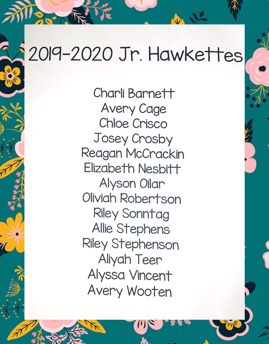 JrHawkettes's tweet image. We had such an amazing tryout this year and we can’t wait for the new season!! Congratulations to the 2019-2020 Jr. Hawkette Dance Team!
