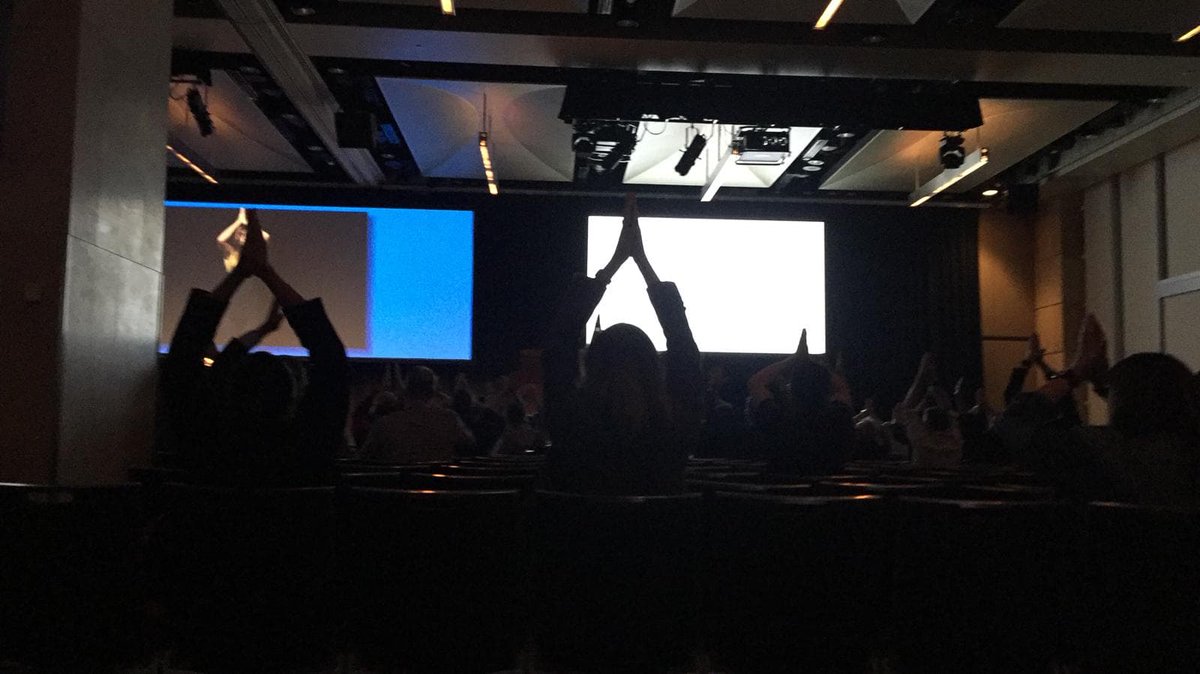 VerintAPAC's tweet photo. From kicking off the day with #yoga to hearing from the #AustralianoftheYear, the second day of #APACEngage19 is off to a really special start! https://t.co/xGfLvo4EgH