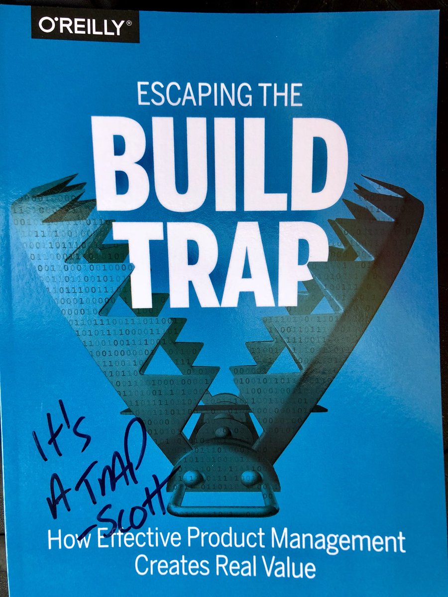 BrentJHurley's tweet photo. Delighted to meet you @lissijean this evening and receive a signed copy of ‘Escaping the Build Trap’ - really looking forward to reading this, thanks so much to @ScalingAgilScot for making this happen! @EdinburghNapier https://t.co/sCGBnOYO1p