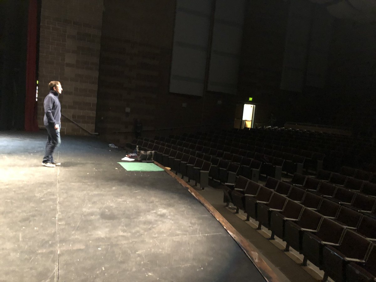 DxRidge's tweet photo. Our first tech @TEDTalks #rehearsal. The event @DakotaRidgeHS is so close and coming so quickly. Nerves are almost as high as the excitement. #jeffcogenerations #tedxdrelevate https://t.co/7dMNYtdf6V
