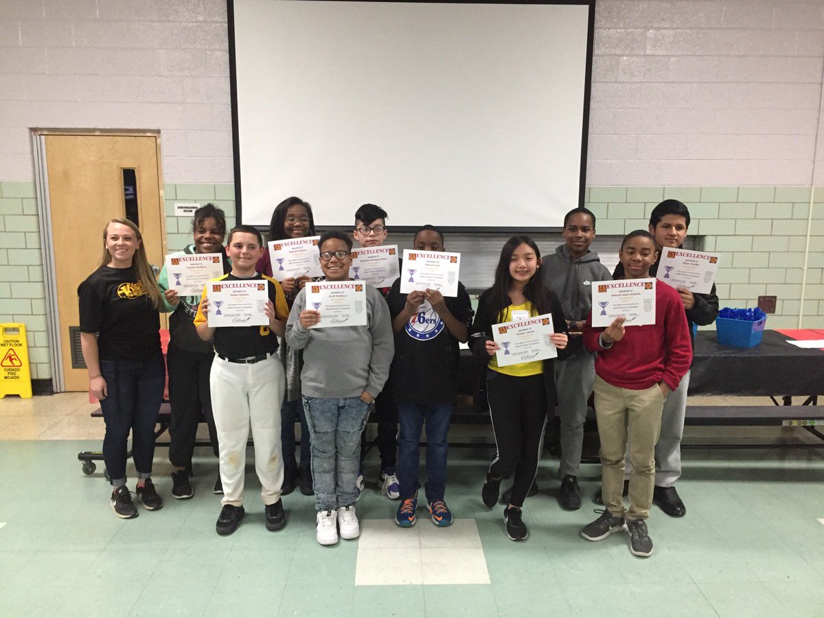 Our 24 Team representing at the district competition last night. Congratulations to Kellen and Brandon who both placed in the 6th grade division. We are proud of everyone and their hard work preparing for this event! #GRMSKnights #colonialmathde