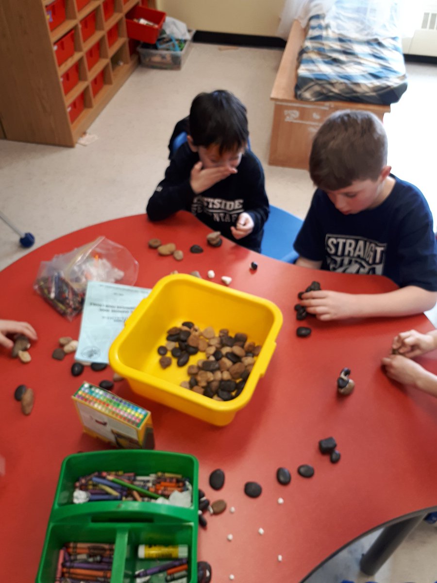 TKellyNL's tweet photo. Learning about the Inuksuk and creating our own @EastsideElem1 @NLESDCA https://t.co/6hW9G97lxO