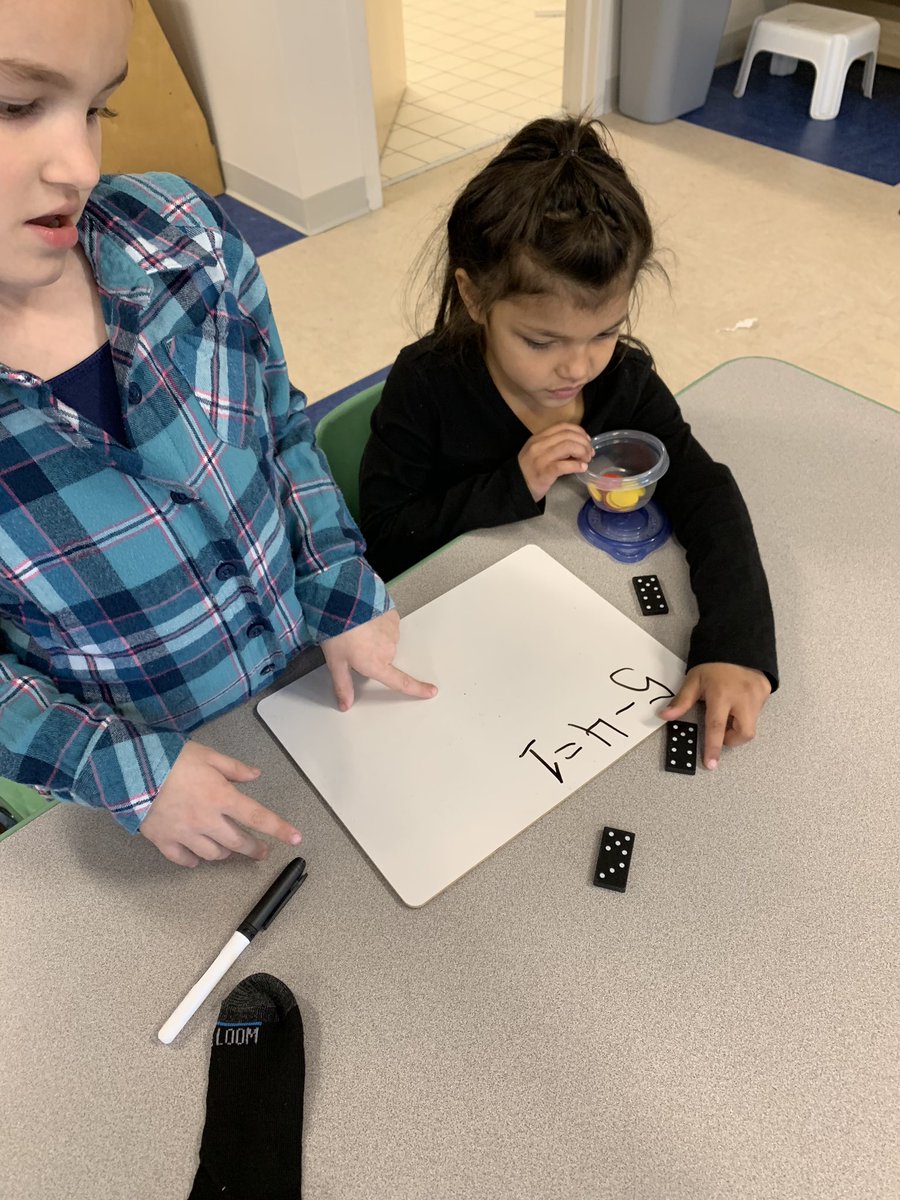MrsBurzlaff's tweet photo. So this was a much better way to get them to understand that the larger number always comes first. https://t.co/GpC2qZiABx