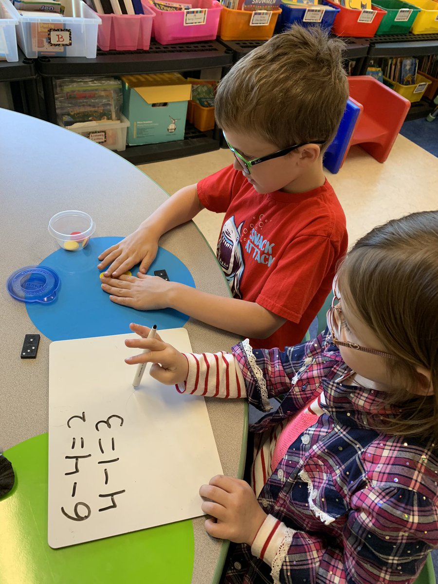 MrsBurzlaff's tweet photo. So this was a much better way to get them to understand that the larger number always comes first. https://t.co/GpC2qZiABx