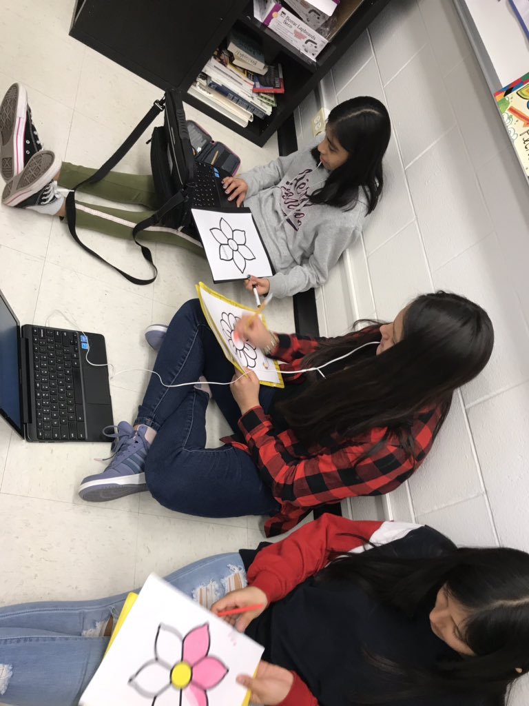 Testing can be draining, so adding some coloring into our routine, while learning about more descriptive adjectives, provided some relief. <a href="/nwhuskies/">Northwood Middle School</a> #112leads