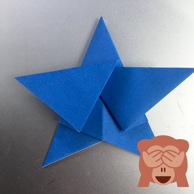折り紙の星 平面だから子供だって超簡単 正方形1枚の折り方を解説 たのしい折り紙