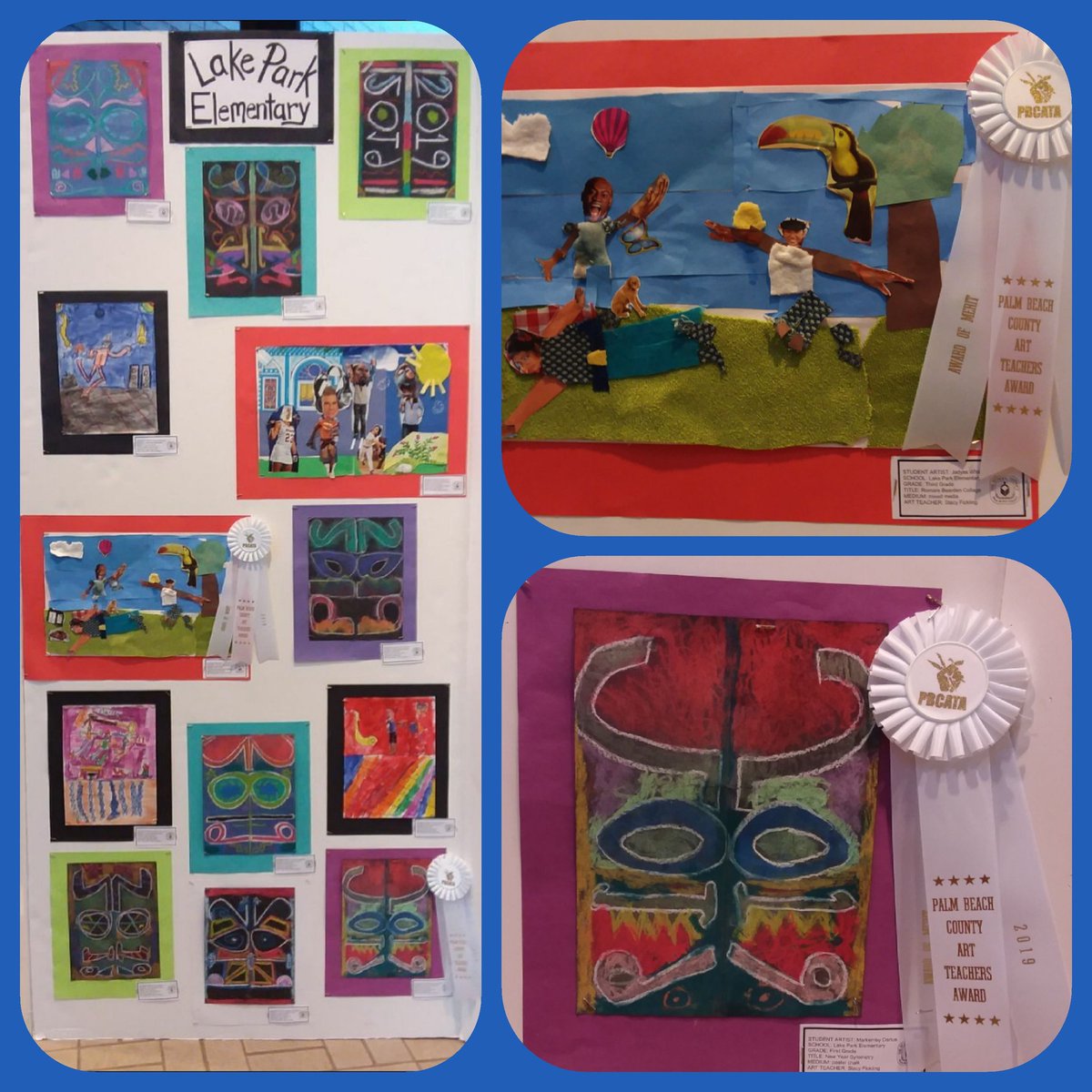 StacyFicklingRE's tweet photo. Congratulations to all Lake Park Elementary Artists that have their artwork on display at the School District Spring Art Dazzle Exhibition! Keep up the Creativity! @LPE_Principal  @Lake_Park_Lions @Edrick_Rhodes @pbcsd https://t.co/kcfT8afEAp