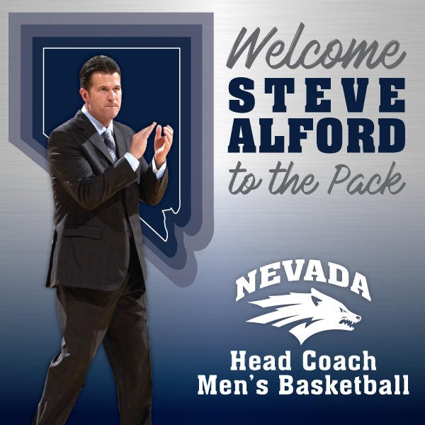 NevadaWolfPack's tweet photo. BREAKING: Bringing with him 28 years of experience, more than 20 NBA players coached, and multiple NCAA Tournaments, Steve Alford becomes the 19th head coach in @NevadaHoops history.

DETAILS: https://t.co/wJYXxG9kun

#BattleBorn https://t.co/sfZYH39qjK