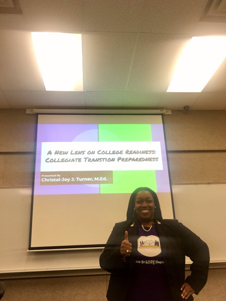 CJTurner14's tweet image. I love that my research interests and PhD program align w/ my passion & purpose. I was able to present my research entitled “A New Lens on College Readiness: Collegiate Transition Preparedness”. #phdstudent #highereducation #MultipleRegression #Research #CollegeReadiness