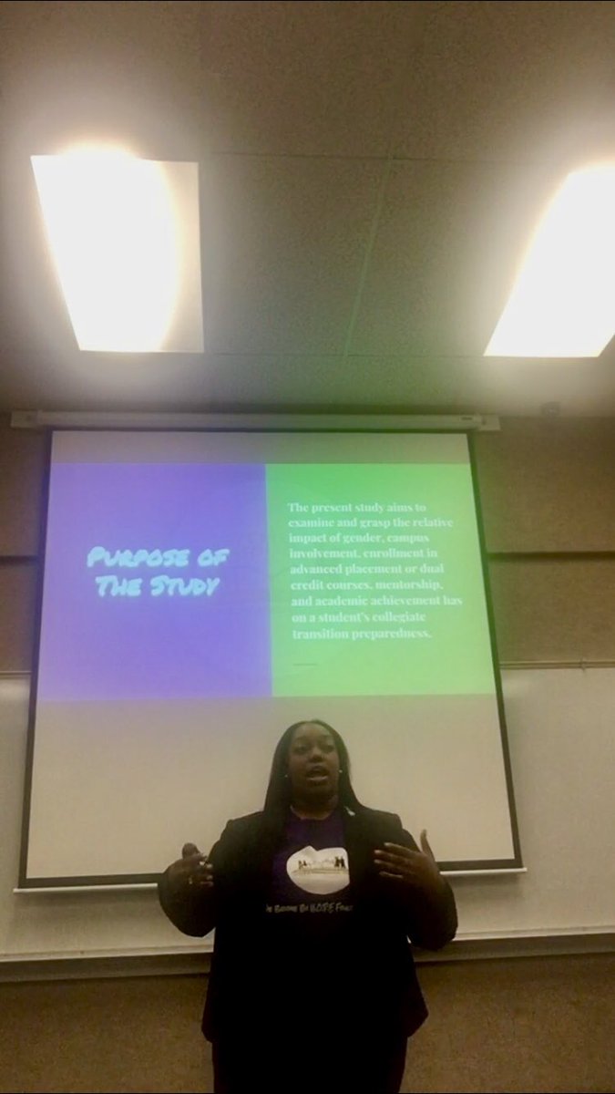 CJTurner14's tweet image. I love that my research interests and PhD program align w/ my passion & purpose. I was able to present my research entitled “A New Lens on College Readiness: Collegiate Transition Preparedness”. #phdstudent #highereducation #MultipleRegression #Research #CollegeReadiness