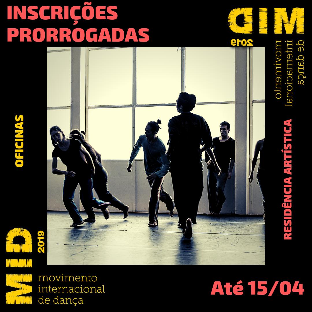 movimentoid's tweet photo. 📢 #ATENÇÃO! Se você perdeu a data de inscrição para a Residência Artística do #MID2019 ou para as oficinas de formação para dançarinos, corre que resolvemos #prorrogar o prazo até o dia 15/04! Ah!! Dá uma olhadinha aqui https://t.co/u3Wupw7mSg para saber como fazer sua inscrição https://t.co/eR0rS5CuLt
