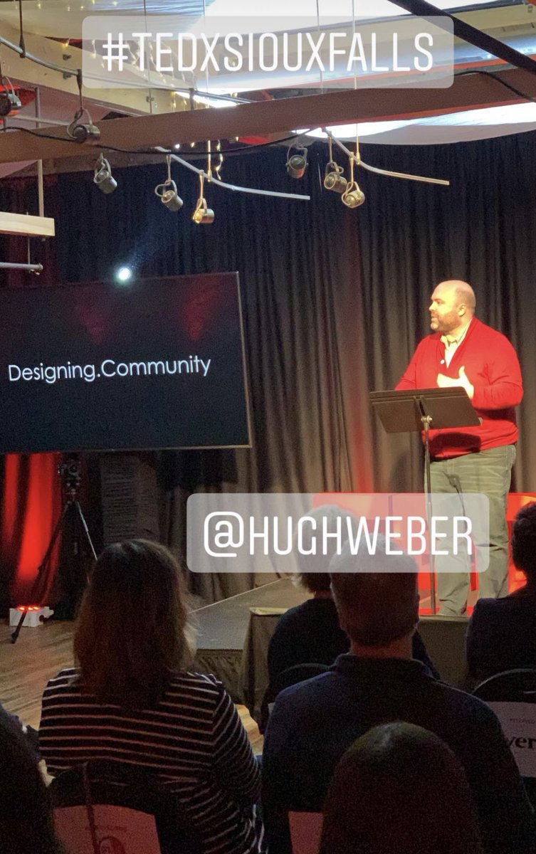 #tedxsiouxfalls welcomes <a href="/hughweber/">Hugh Weber</a> as our first speaker of the evening.