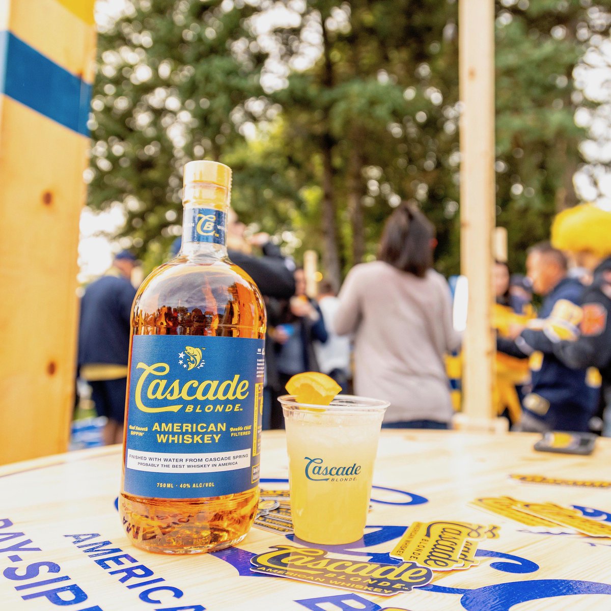 Get ready for Homegrown Fest with America’s favorite day sippin’ whiskey, #CascadeBlonde! Stop by the Cascade Cove this weekend to try out their signature serve, the Cascade Crush. #AmericanWhiskey #Whiskey