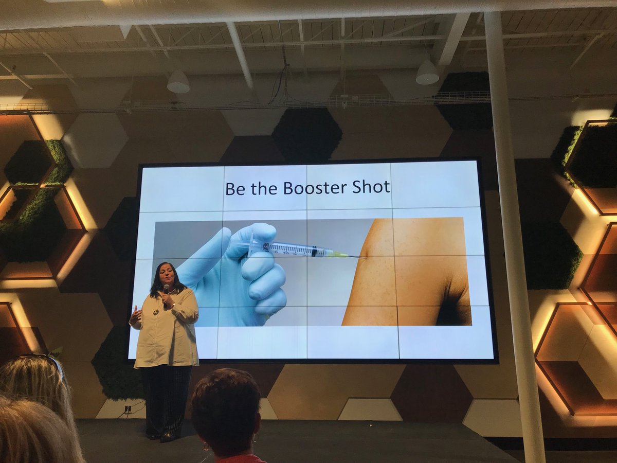 HMPatterson19's tweet photo. Love it be the booster shot to help others! @DisruptHRKW @jackielauer #gratitude for laughter we have affect on other people #spreadglitter https://t.co/G9Yqs0O4p4