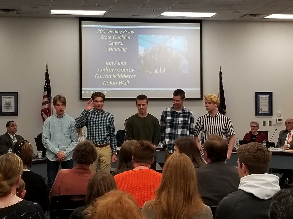 WLCSwimDiveM's tweet photo. Congratulations to our State swimmers and all the WL athletes that were honored at tonight's School Board meeting. #GOOOOOOVIKINGS  @PrincipalMorgan @WalledLakeAth @WalledLkSchools @LakesVC https://t.co/PgreDfYk3b