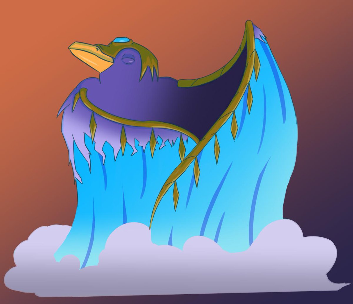 Dustbrawler's tweet photo. @JuliaLepetit your psychic ice crow from the last @DrawfeeShow video, got me inspired to draw another other version and here it is :) https://t.co/RLeprxdmpd