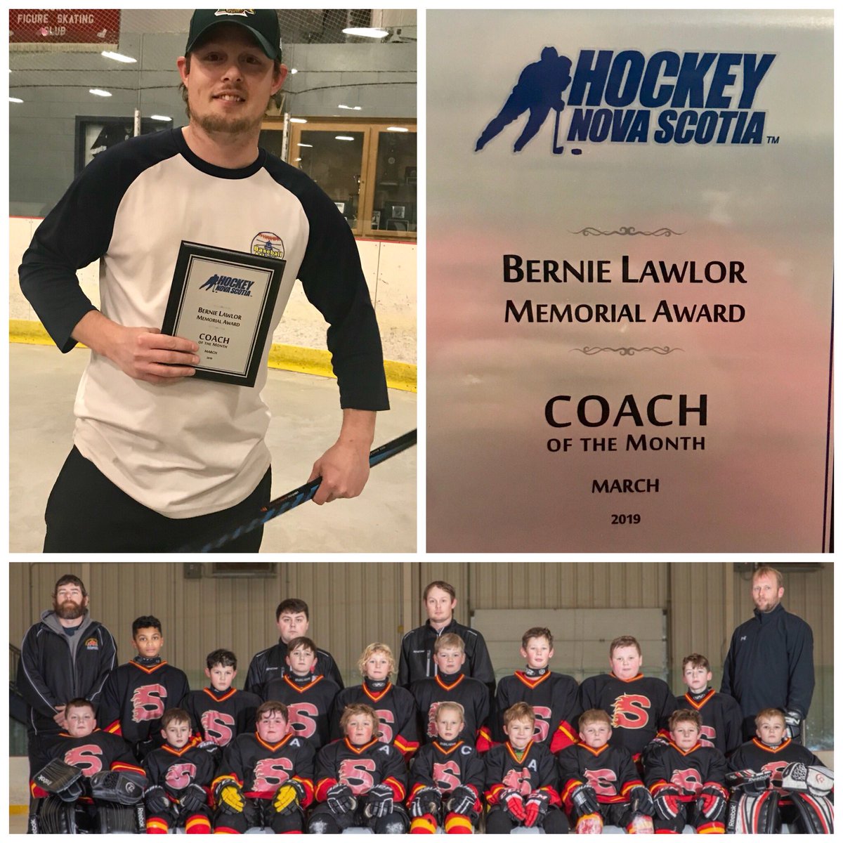 Anyone who has had the privilege of having their child coached by Tyler Symonds knows that there is no one more deserving for this award!
Congratulations to <a href="/TylerSymonds/">Tyler Symonds</a>  for being named coach of the month and receiving the Bernie Lawlor Memorial award. <a href="/HockeyNS/">Hockey Nova Scotia</a>