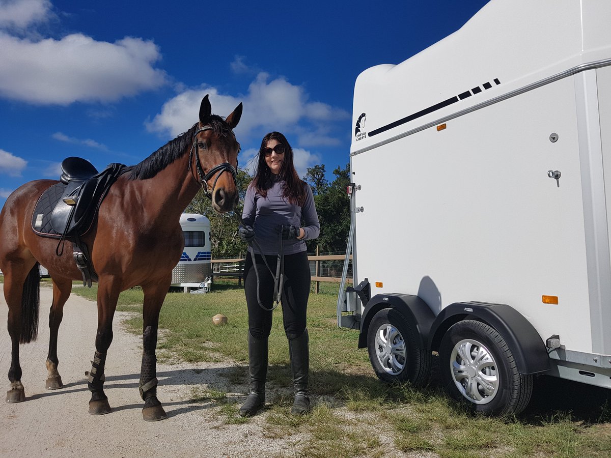 Ilana_Cheval's tweet photo. Congratulations to Gabrielle Thomas who is the proud new owner of a GT First! We hope you and your horse have many relaxed and enjoyable journeys with your new float! 

Welcome to the Cheval Liberte Family! https://t.co/JlroVfE5yJ