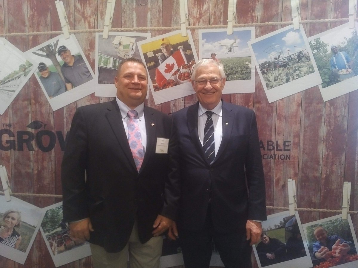 <a href="/carronfarms/">Carron Farms.</a> <a href="/HollandMarshGro/">Holland Marsh Growers</a>  it was great to have good conversation with <a href="/erniehardeman/">Ernie Hardeman</a> at <a href="/OntFruitVeg/">OFVGA</a> reception at queens park on wednesday.
