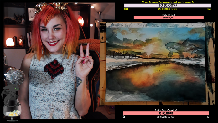 nagisakee's tweet photo. "being sick is like taking a day off but in a dead persons body"
attempting to not be sick and paint. <3 Allergies you suck. Xoxo
#twitch #livestream #trees #pollen #treesperm #whenplantskill https://t.co/HQNbTl5OCo