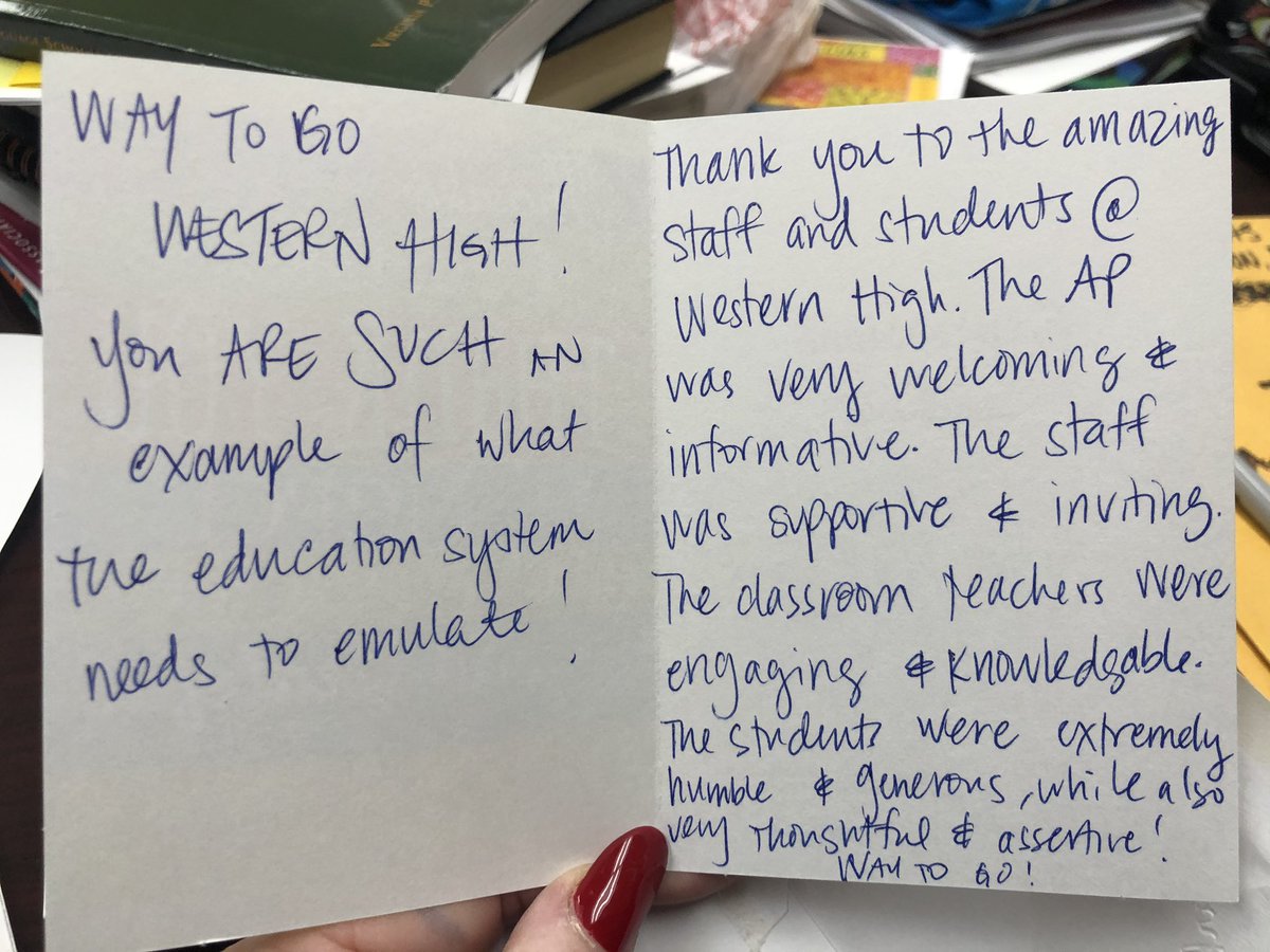 DrRenaeBryant's tweet photo. AUHSD’s Orangeview JH and Western HS hosted the 2019 CABE Long Term English Learner and Newcomer School Site Visits! Here are some of the encouraging words from educators from all over California! #AUHSD #AUHSDUnlimitedYou #CABE2019 https://t.co/aKzFChbo1H