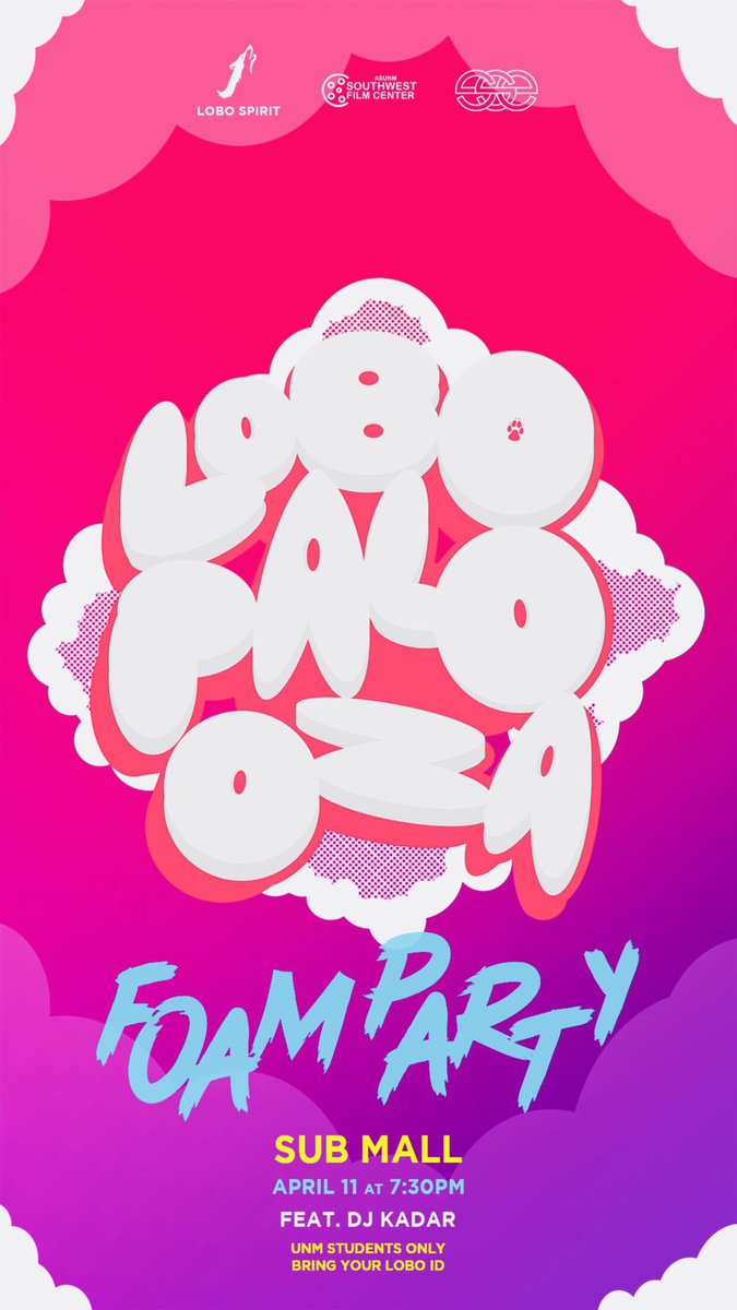 GuideUnm's tweet image. Show your fellow students in @asunmlobospirit @ASUNMSWFC @sse_asunm some love at LOBOPALOOZA tonight, starting at 7:30 in the SUB mall!