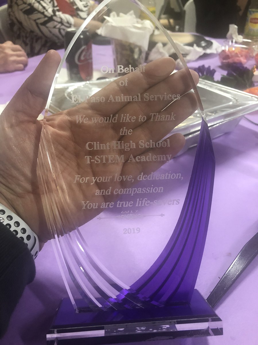CHS_VetScience (@cvetscience) on Twitter photo Clint High School Vet Program received the medical team award for being amazing <a href="/EPAnimalSvcs/">EP Animal Services</a> for 2018! So proud of <a href="/ClintHSLions/">Clint High School</a> and our <a href="/CVetscience/">CHS_VetScience</a> kids! <a href="/GarrettRitchey/">Garrett Ritchey</a> <a href="/ClintISD/">Clint ISD</a> Clint High School Vet Program received the medical team award for being amazing <a href="/EPAnimalSvcs/">EP Animal Services</a> for 2018! So proud of <a href="/ClintHSLions/">Clint High School</a> and our <a href="/CVetscience/">CHS_VetScience</a> kids! <a href="/GarrettRitchey/">Garrett Ritchey</a> <a href="/ClintISD/">Clint ISD</a>