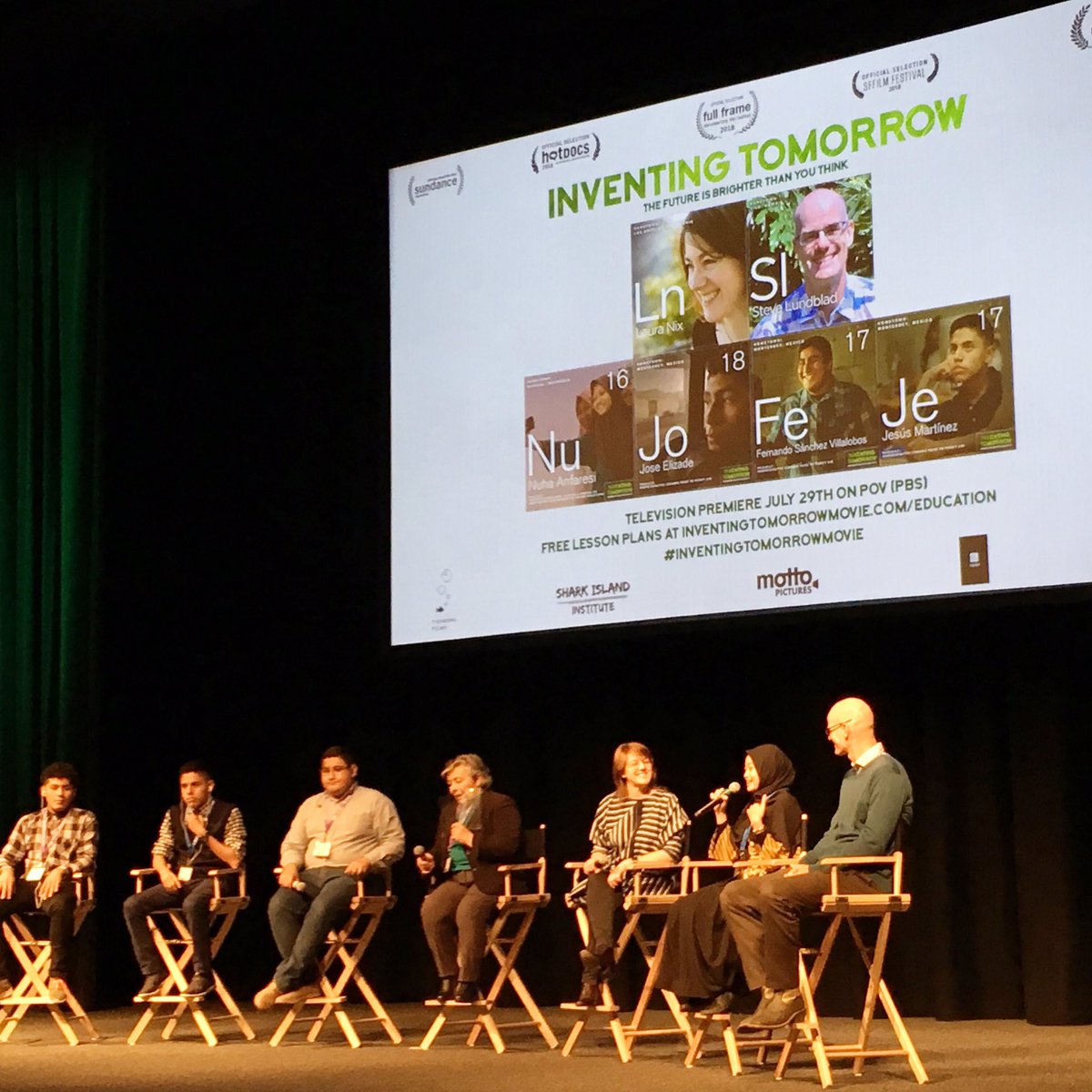 oftencalledjen's tweet photo. These are some incredibly impressive young people. I want to be like them when I grow up 😊 #inventingtomorrowmovie #NSTA19 https://t.co/7res5uiDnC