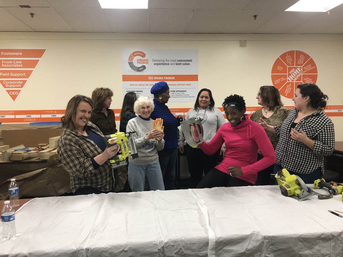 Jay doing a DIY workshop with the Habitat for Humanity Women’s Build Team!! <a href="/TylerHage/">Tyler Hage</a>