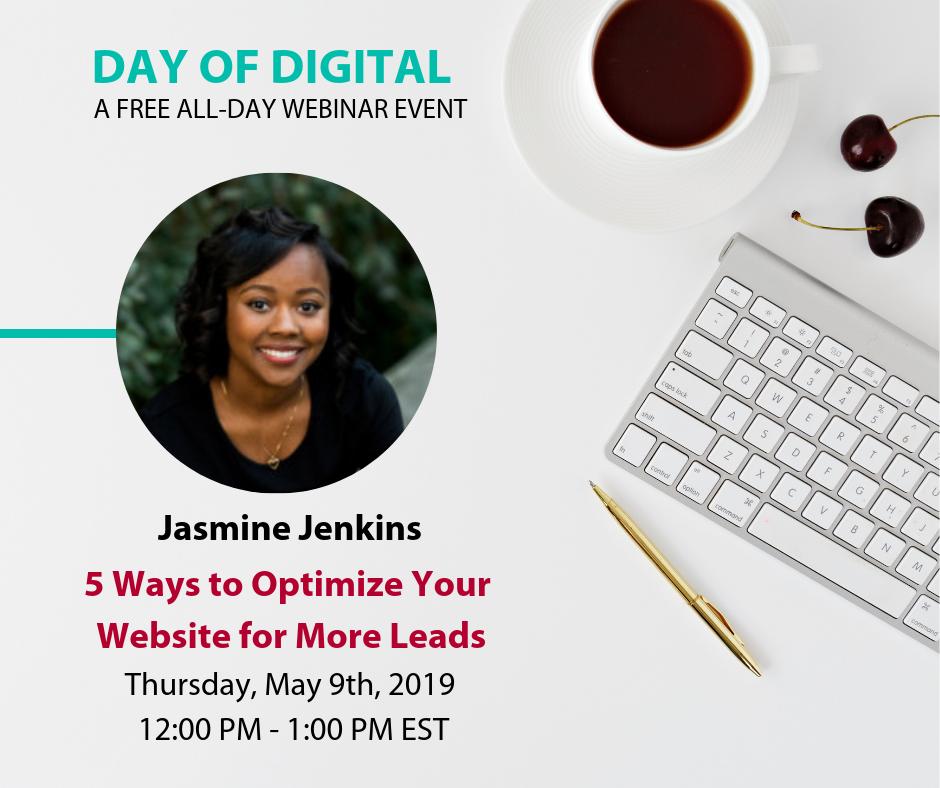 lorraineball's tweet photo. Your website is a powerful marketing tool. But is it doing its job? Join Jasmine of @igvinc to learn design principles, content quality, and SEO tips to optimize your website! #webdesign #SEO #DayofDigital https://t.co/sAHFEd2662