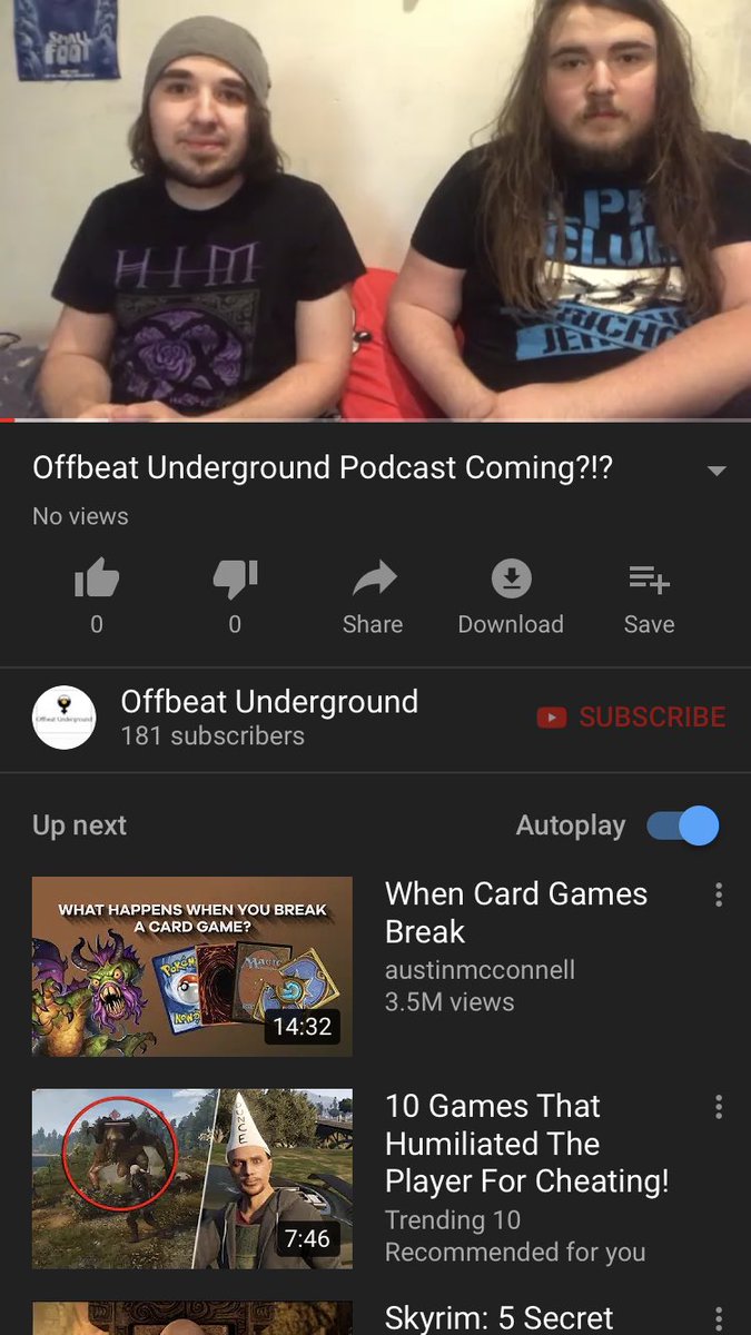 OBUnderground's tweet photo. New video up now!! @DevanJames @dillwickersheim @wickersheim2001 #podcast #WresteMania #wwe #sharptooth #TwilightZone #JordanPeele #Borderlands https://t.co/nnCEupmwrV