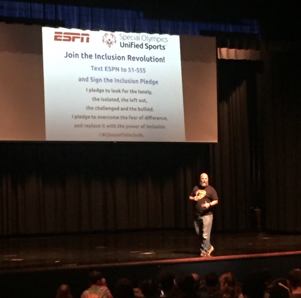Good luck to all of our <a href="/TheOfficialCvHS/">Cleveland High NC</a> athletes tomorrow as they compete in the Special Olympics!  Kudos to all involved in the @SONC_BeAFan Pep Rally today including our very own Mr. Sweat! Excited to keep the movement going and #ChooseToInclude 💙