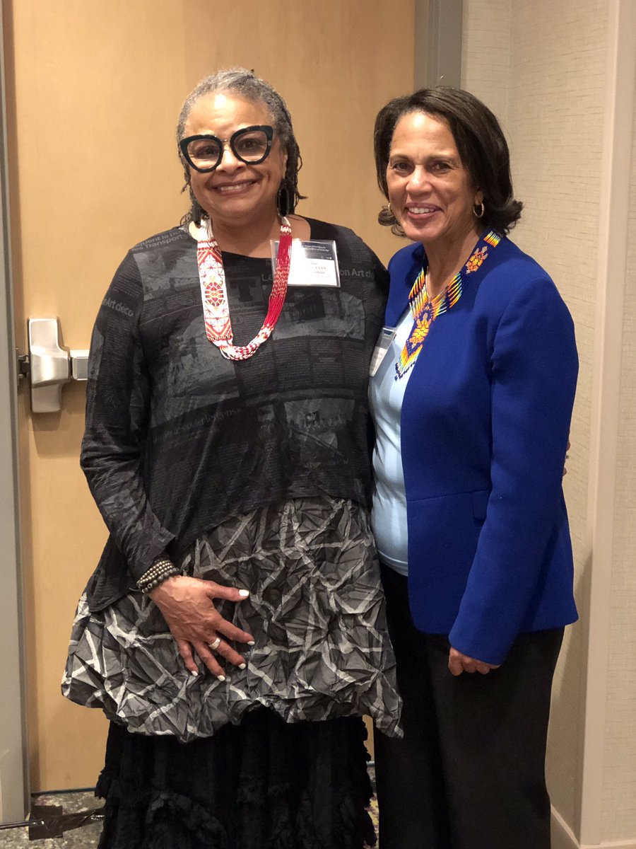 anamfp's tweet photo. Dr. Outlaw, Dr. Beverly, President Ernest J. Grant &amp; Janet Jackson receiving hugs &amp; having their photos taken after receiving Native American gifts that represent strength and leadership! 
#mfp2019ITI #leadership #strength https://t.co/hVMZcrcLBX
