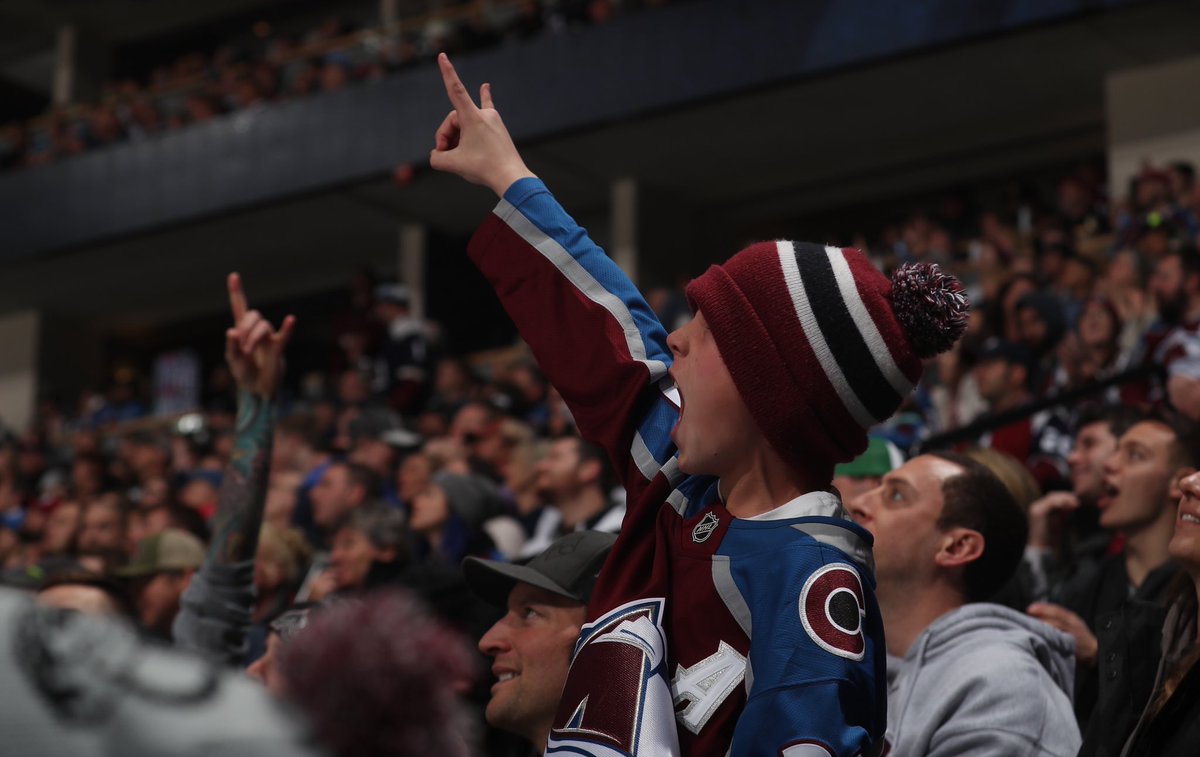 Avalanche's tweet photo. Whether you’ve been a fan since the beginning or this is your first season.

Whether we’re your No. 1 team or just another team you enjoy.

Whether you bleed burgundy and blue or you’re cheering for anybody but Calgary.

Welcome to playoffs.
Enjoy the ride!

#StanleyCup #GoAvsGo https://t.co/y3LsWyoGOg