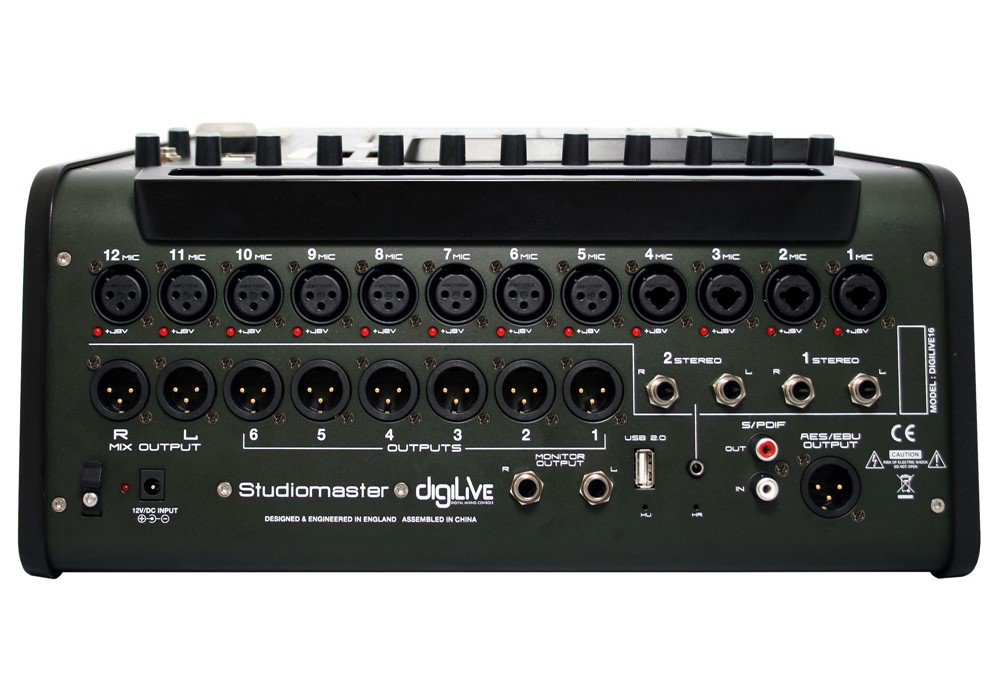 The Studiomaster DigiLive Digital Mixer combines Studiomaster's experience in live signal processing with the latest technology, providing you with complete control over your sound.