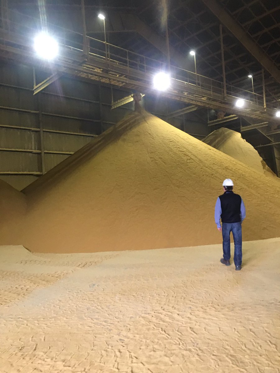 A bunch of green hard hat OTSA members touring the Sunco Ethanol Facility!