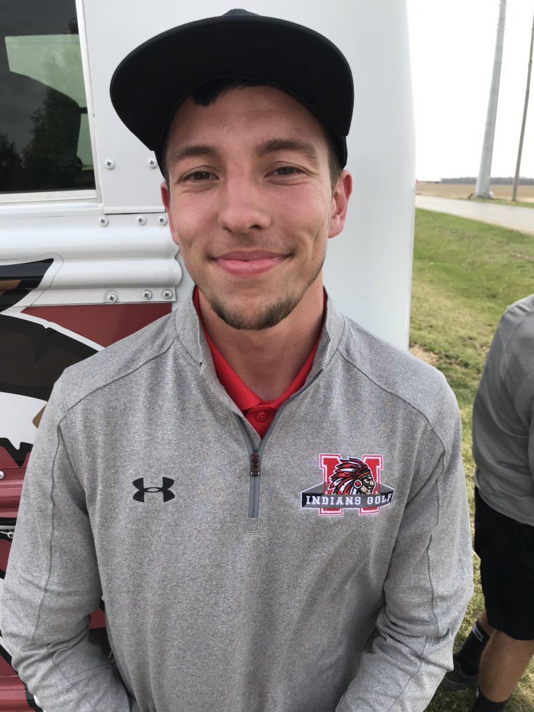 MississinewaG's tweet photo. Great team effort tonight with a win over Southern Wells!  Indians @GoMHSIndians shooting a 182 in cold and windy conditions to go 1-0 on the season.  Congratulations to Bryce Luedtke earning medalist honors with a 41.  #goIndiangolf #indianpride @mississinewa_hs https://t.co/npLbcTN7J5